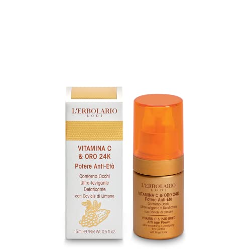 L'Erbolario Vitamin C and 24k Gold Ultra Smoothing Defatiguing Eye Contour